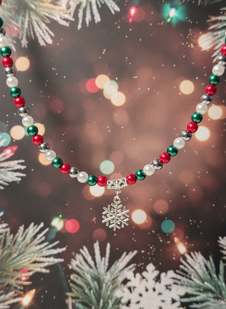 Christmas snowflake Necklace