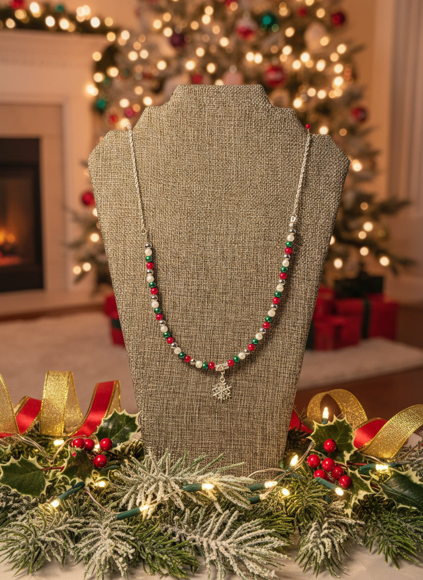 Christmas snowflake Necklace