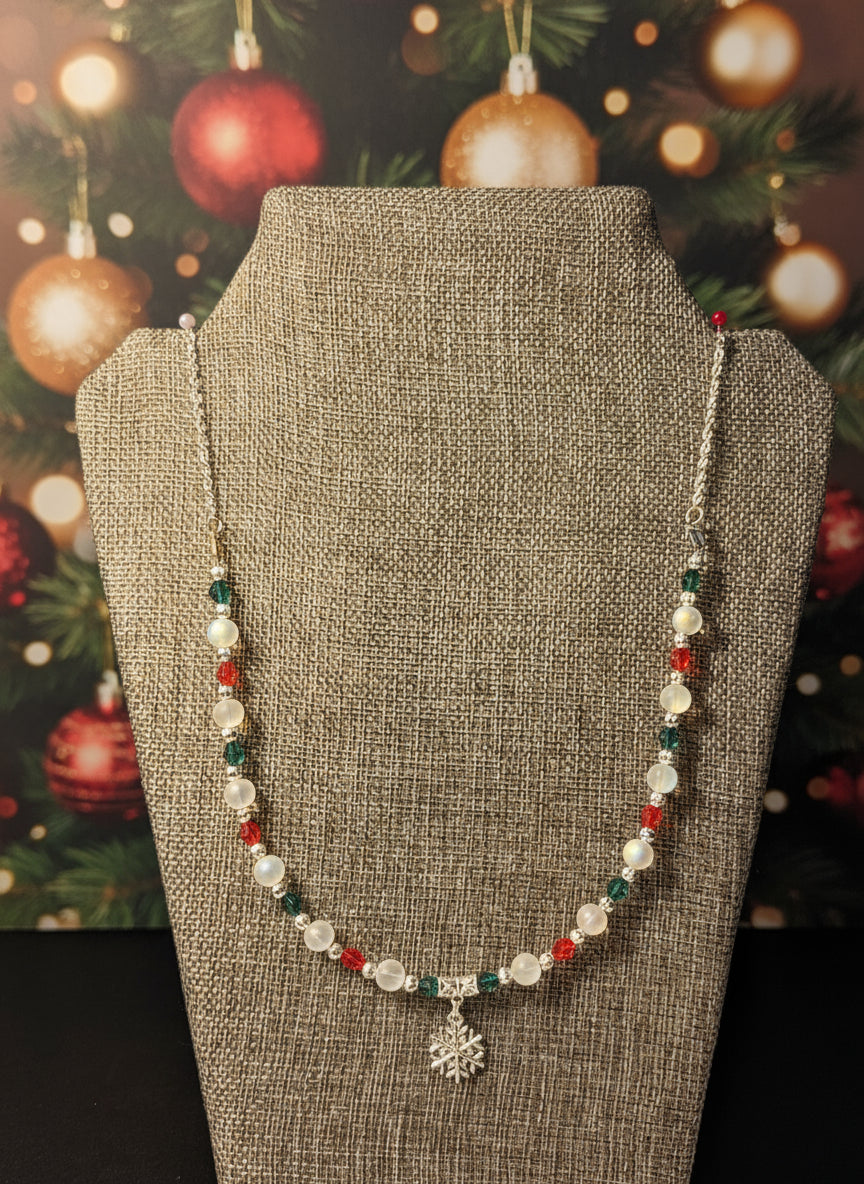 Christmas snowflake Necklace