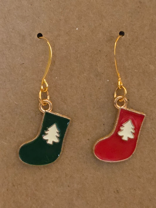 Christmas Earrings Stockings