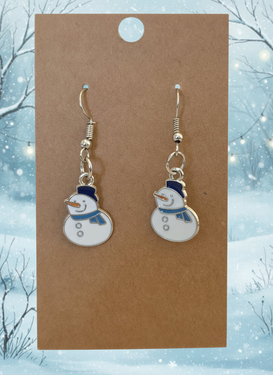 Winter Earrings Snowman