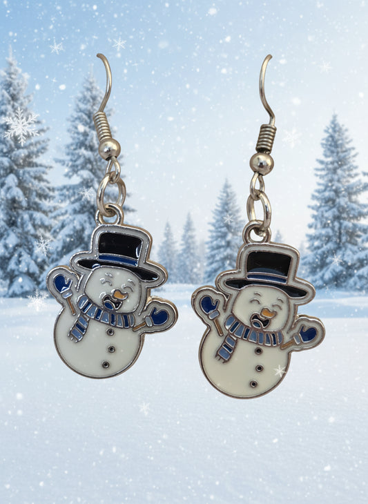 Winter Earrings Snowman