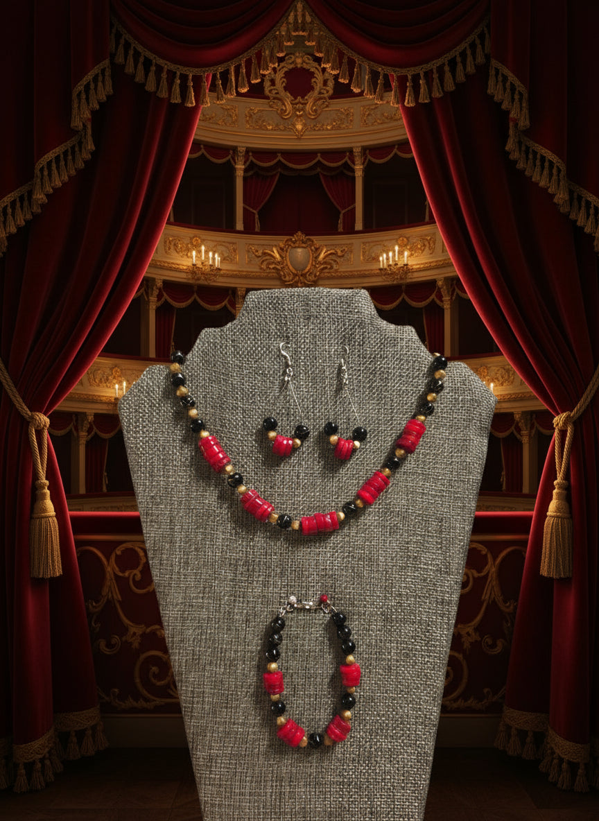 Full set red coral