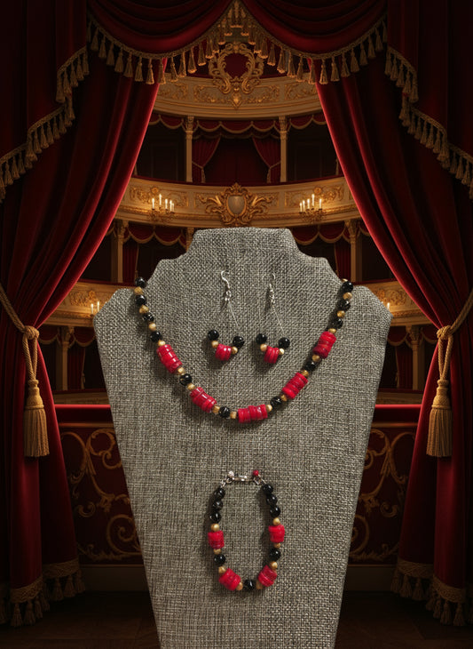 Full set red coral