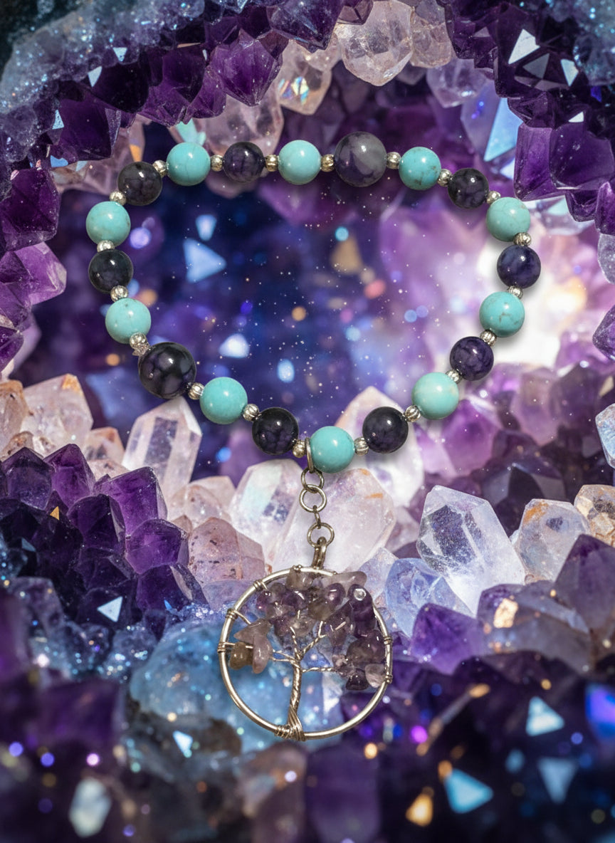 Full set amethyst tree of life