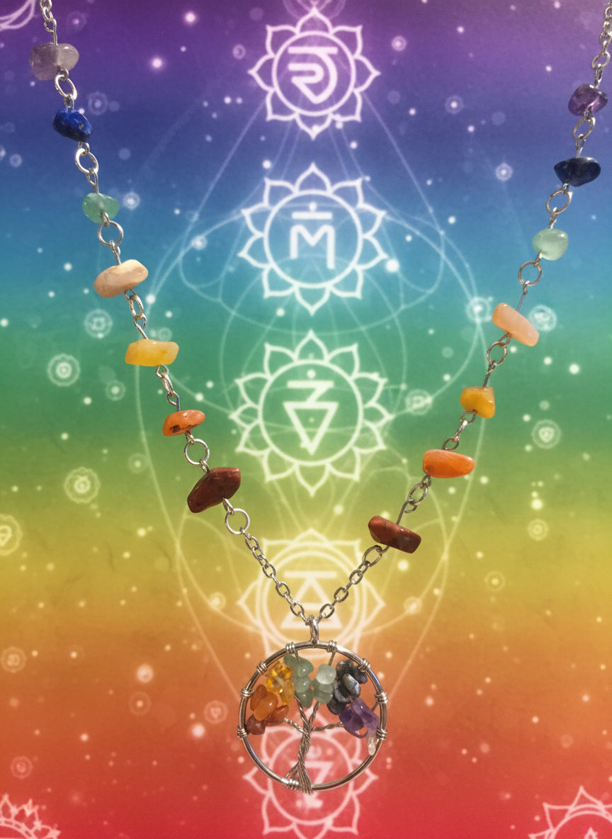 Seven chakra necklace