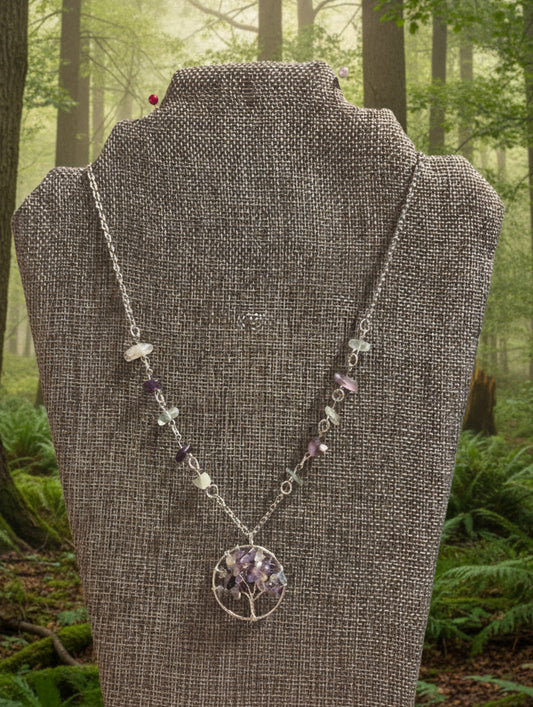 Fluoride tree of life Necklace