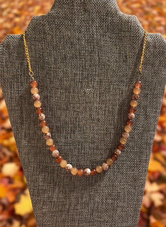 Brown glass Necklace