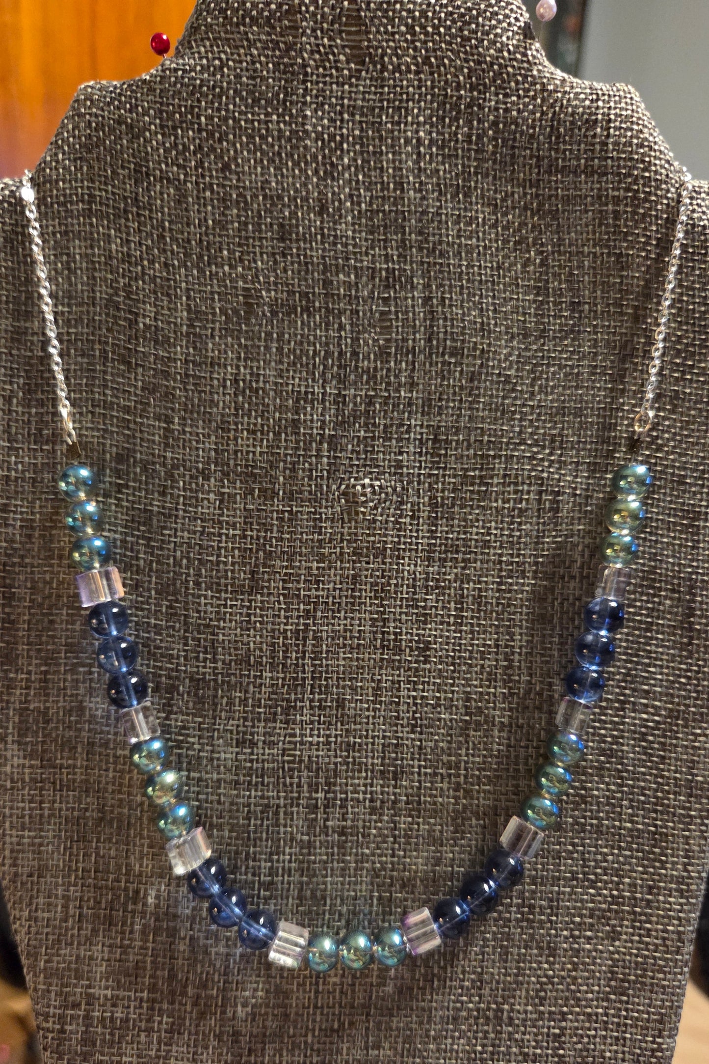 Blue glass Necklace