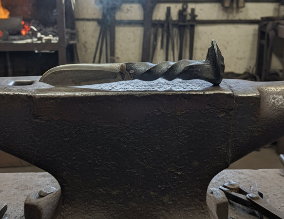 Railroad spike knife, knife C