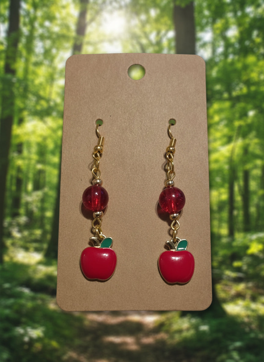 Red Apple Earrings