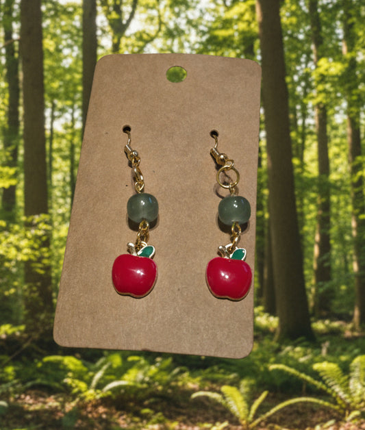 Lite Green Apple Earring