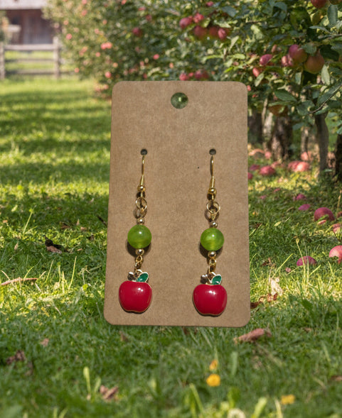 Green Apple Earrings