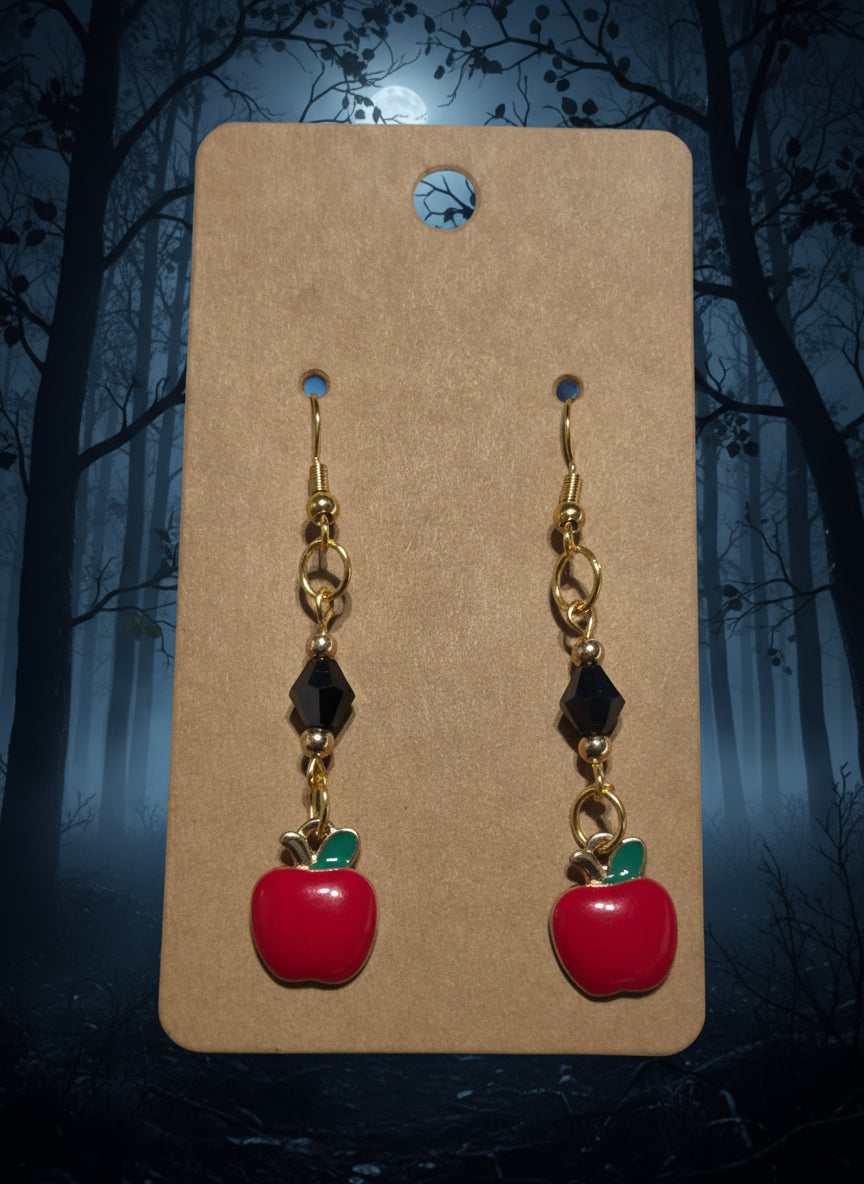 Black Diamond Apple Earring