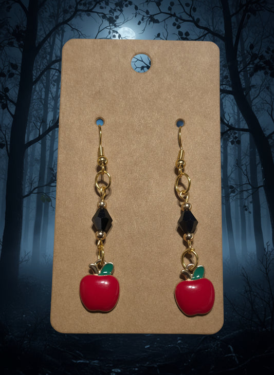 Black Diamond Apple Earring