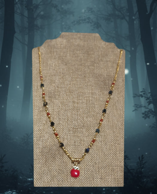 Diamond Apple Necklace