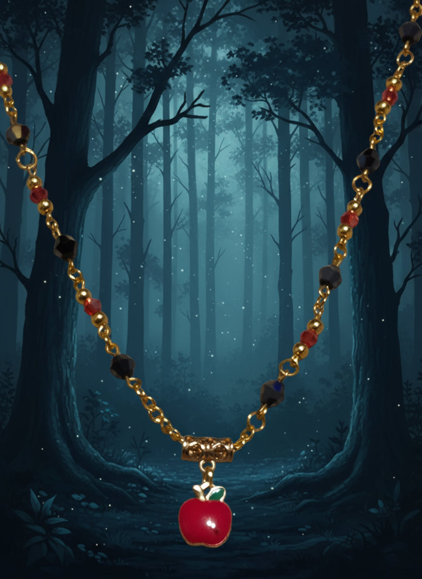 Diamond Apple Necklace