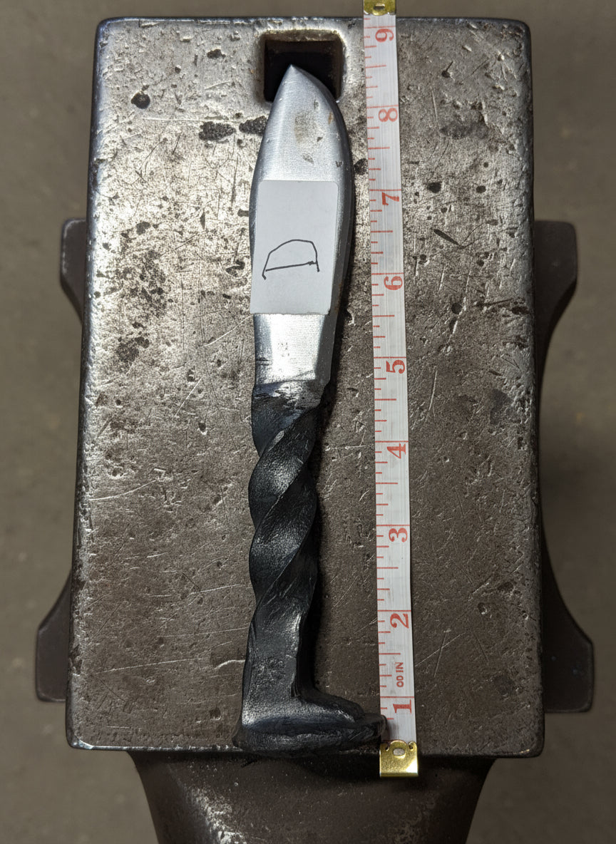 Railroads spike knife, knife D