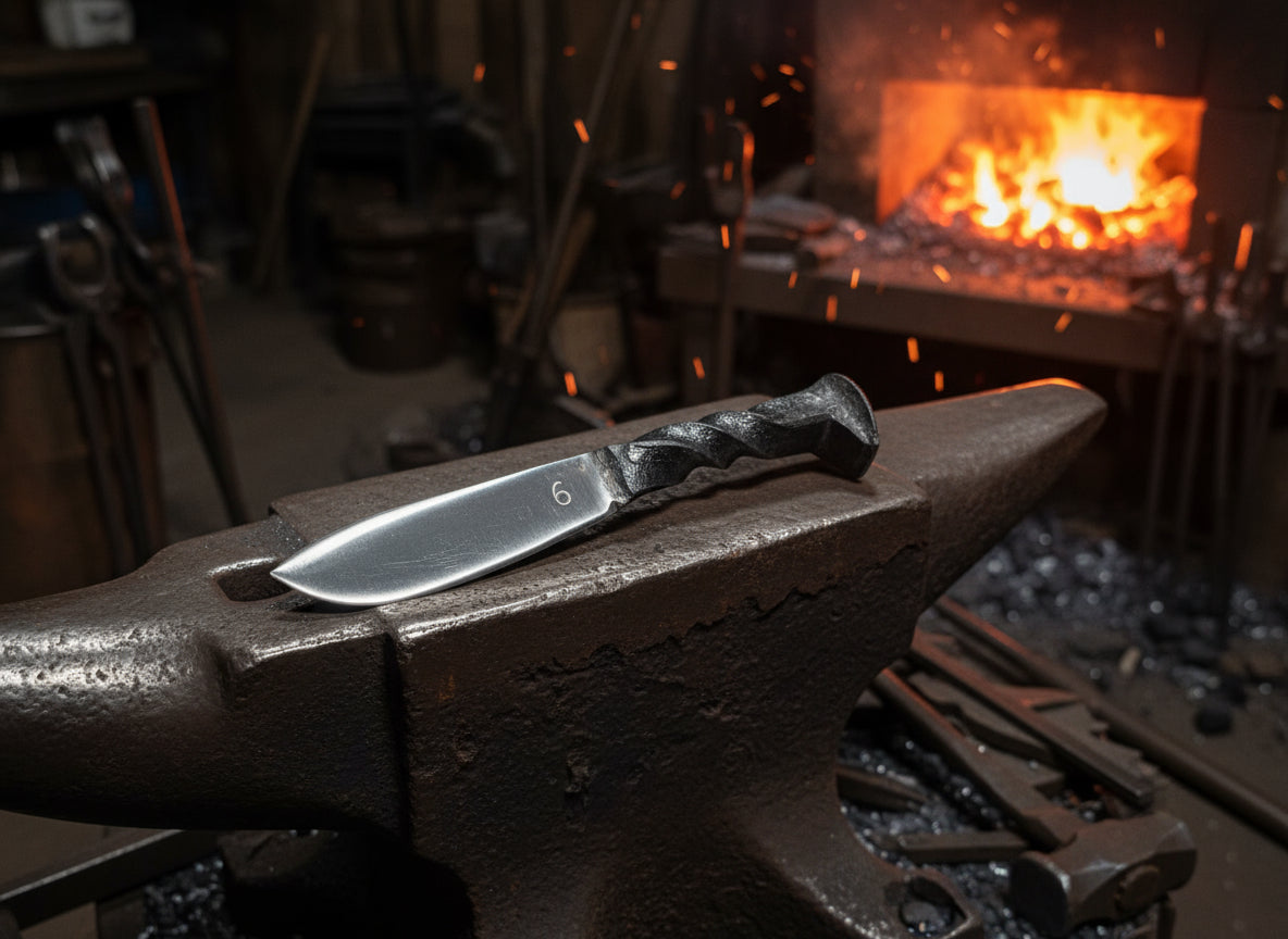 Railroad spike knife, knife G