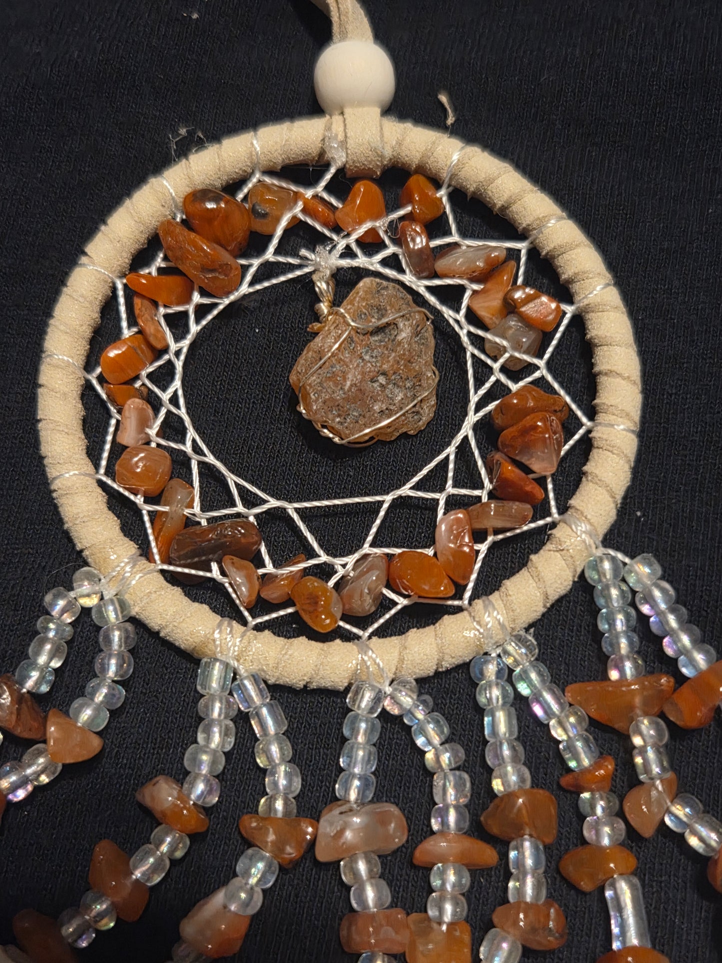 Red jasper dreamcatcher
