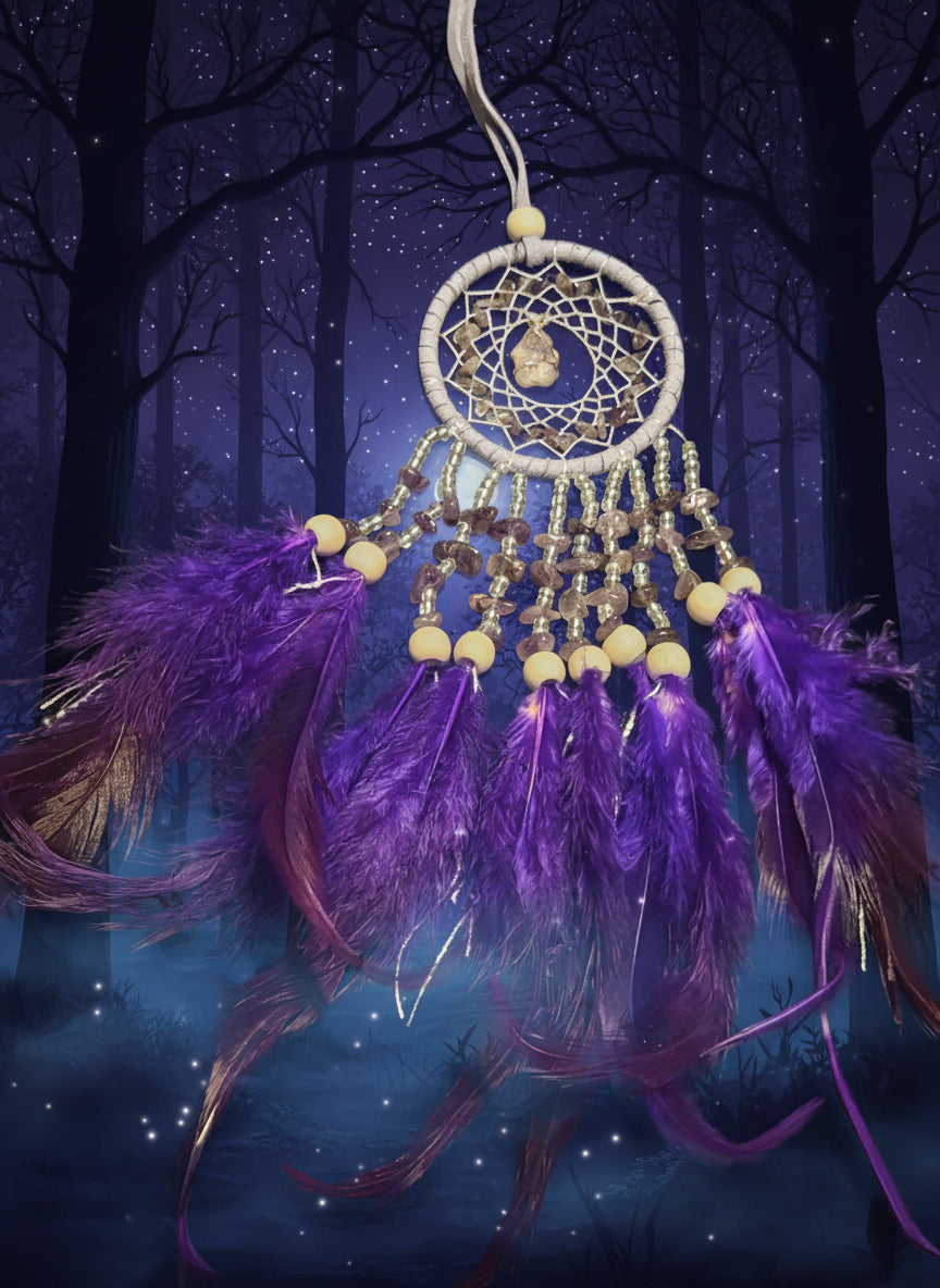 Amethyst dream catcher