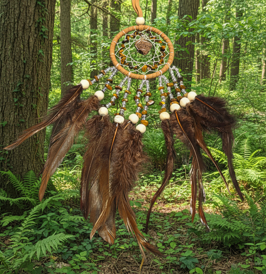 Tiger's Eye Dream Catcher