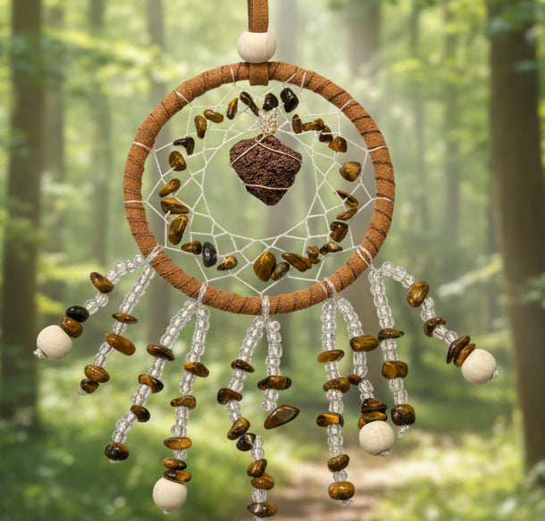 Tiger's Eye Dream Catcher