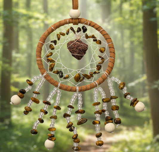 Tiger's Eye Dream Catcher