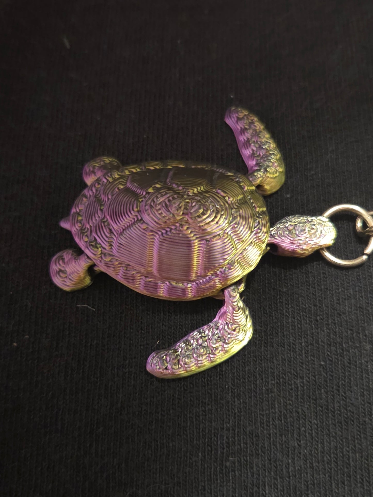 3D Printed Turtle Keychain