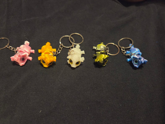 3D printed cow keychain