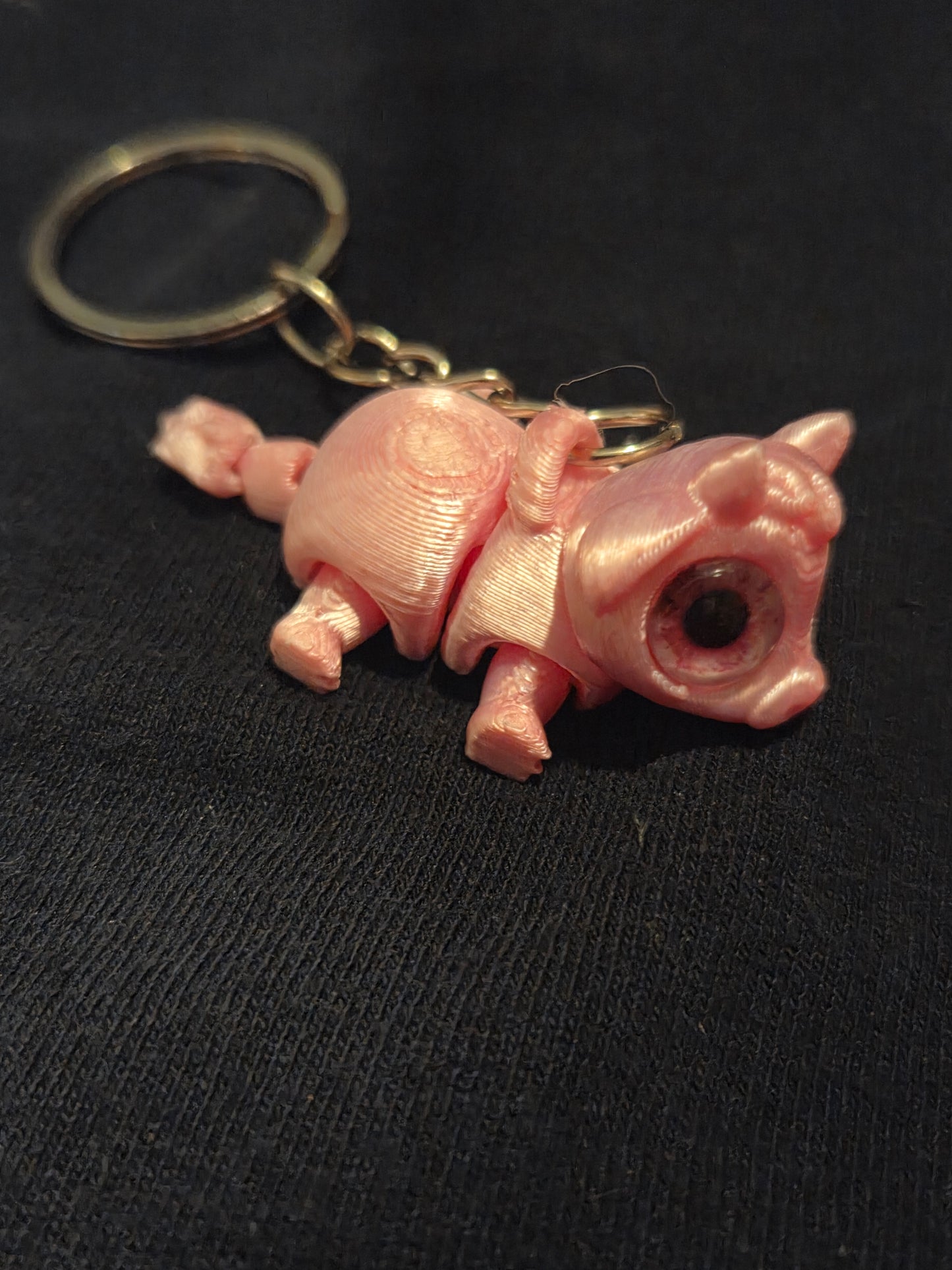 3D printed cow keychain