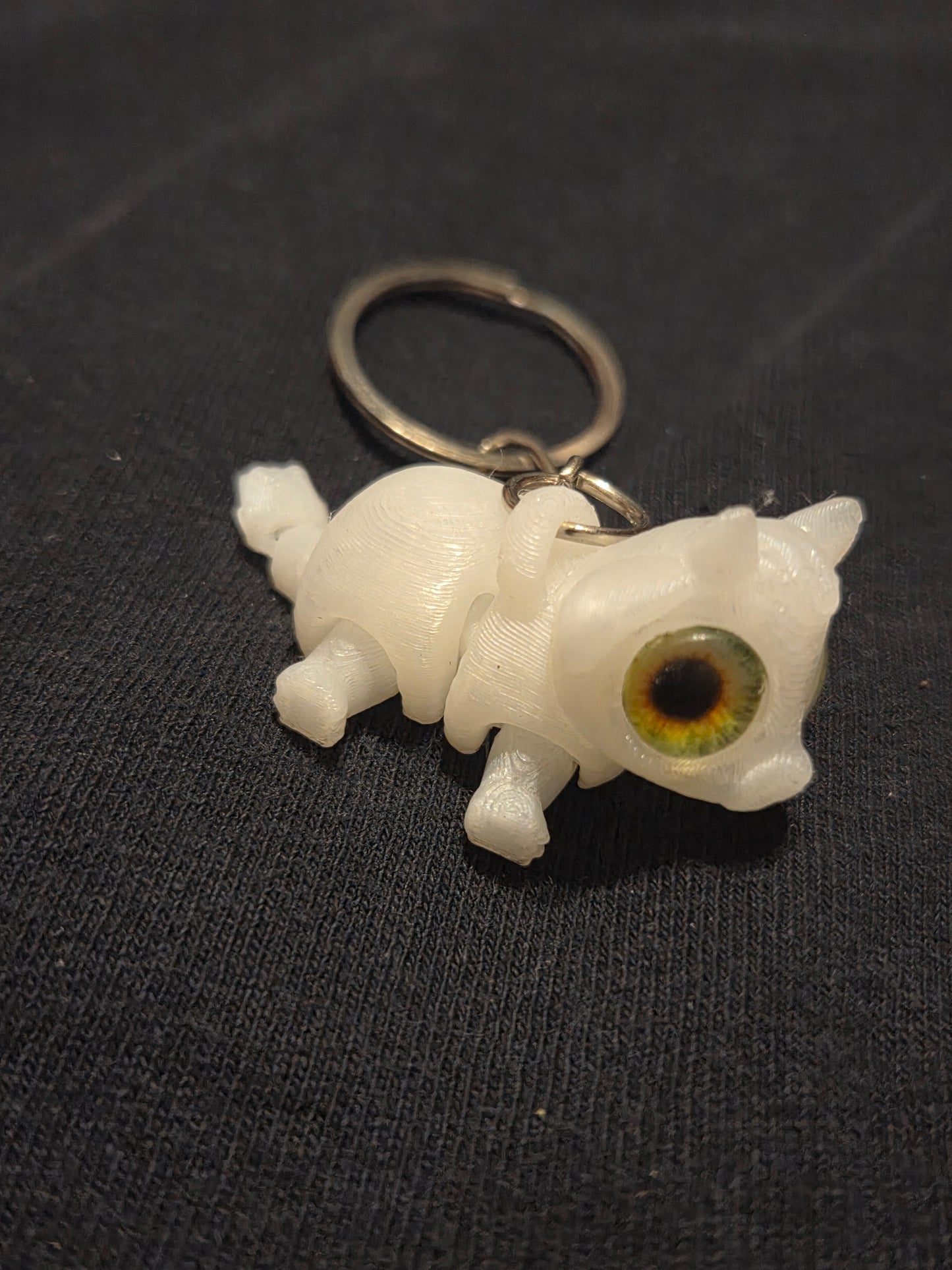 3D printed cow keychain