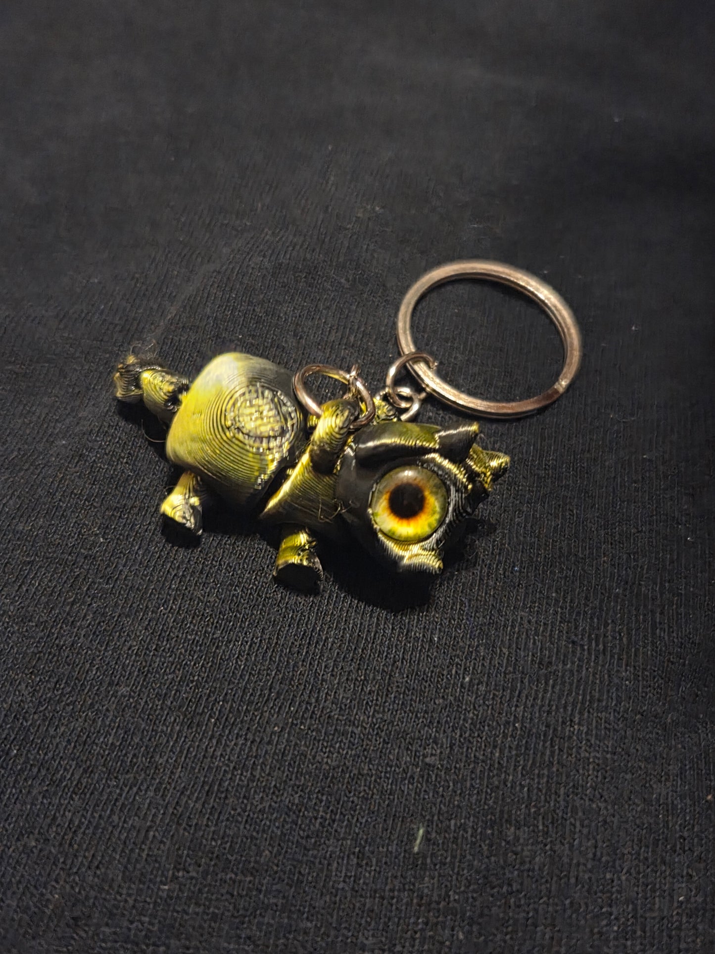 3D printed cow keychain