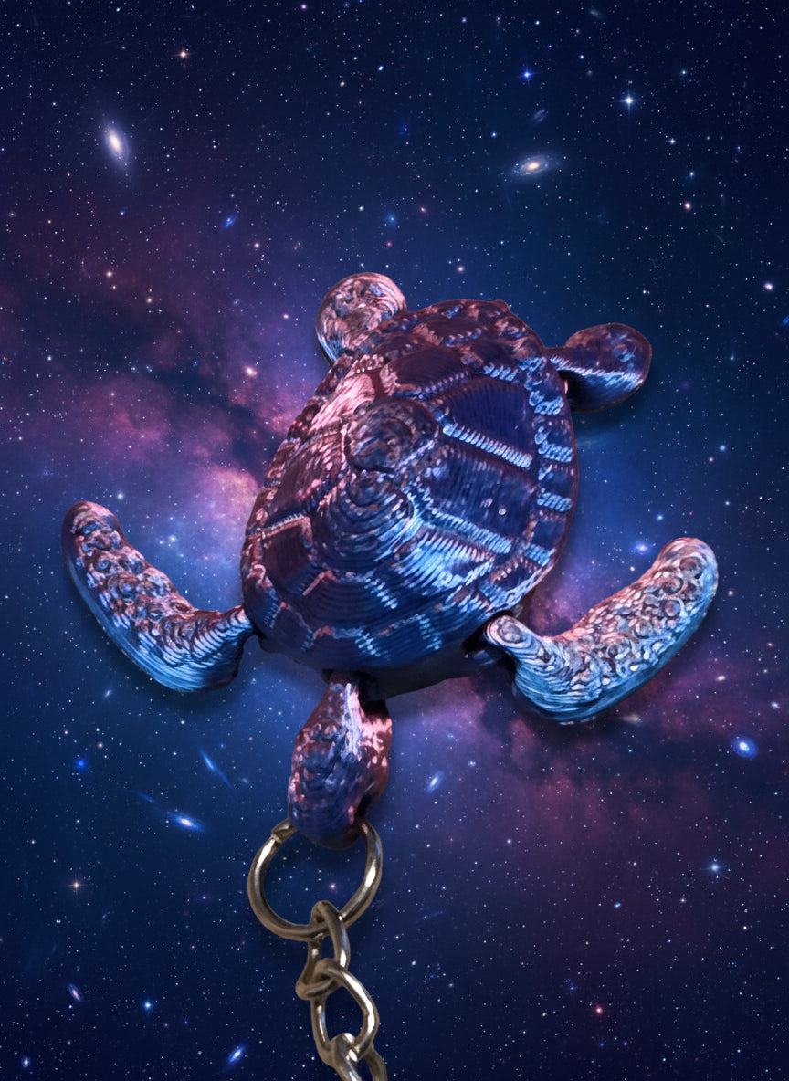 3D Printed Turtle Keychain