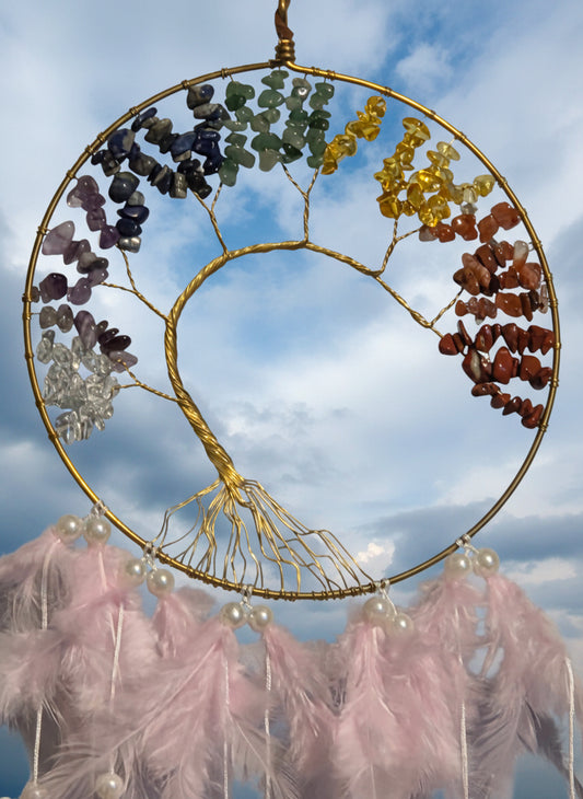 Feather tree of life Dreamcatcher