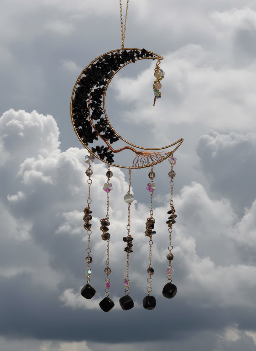 Obsidian suncatcher