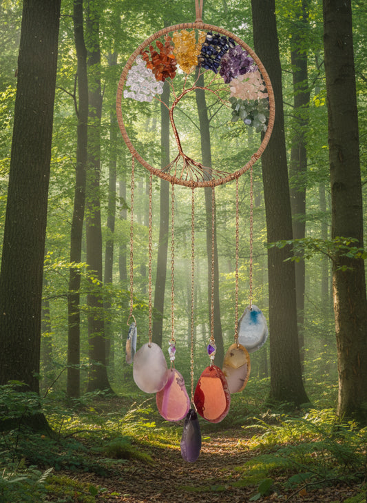 Seven chakra suncatcher