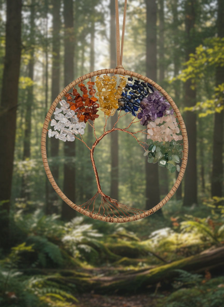Seven chakra suncatcher