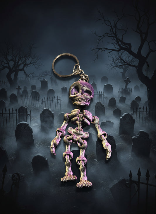 3D printed skeleton Keychain