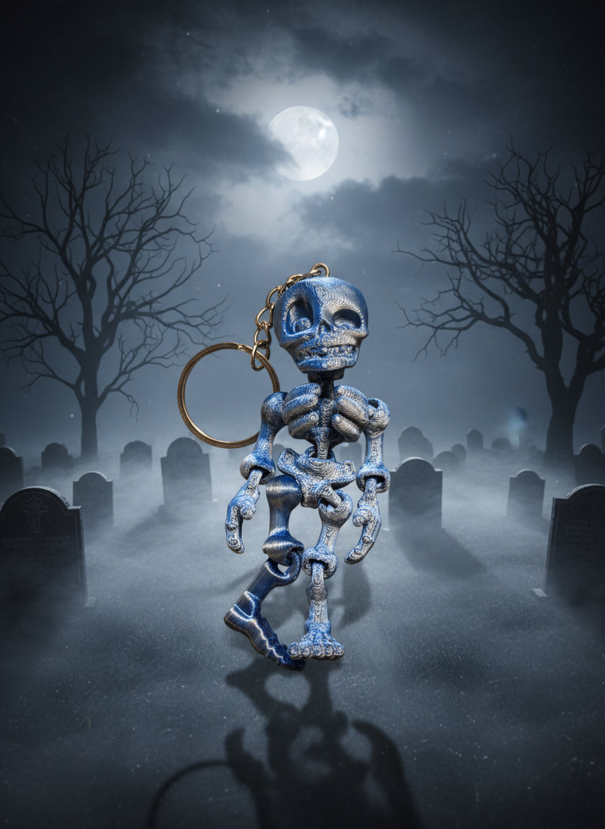 3D printed skeleton Keychain