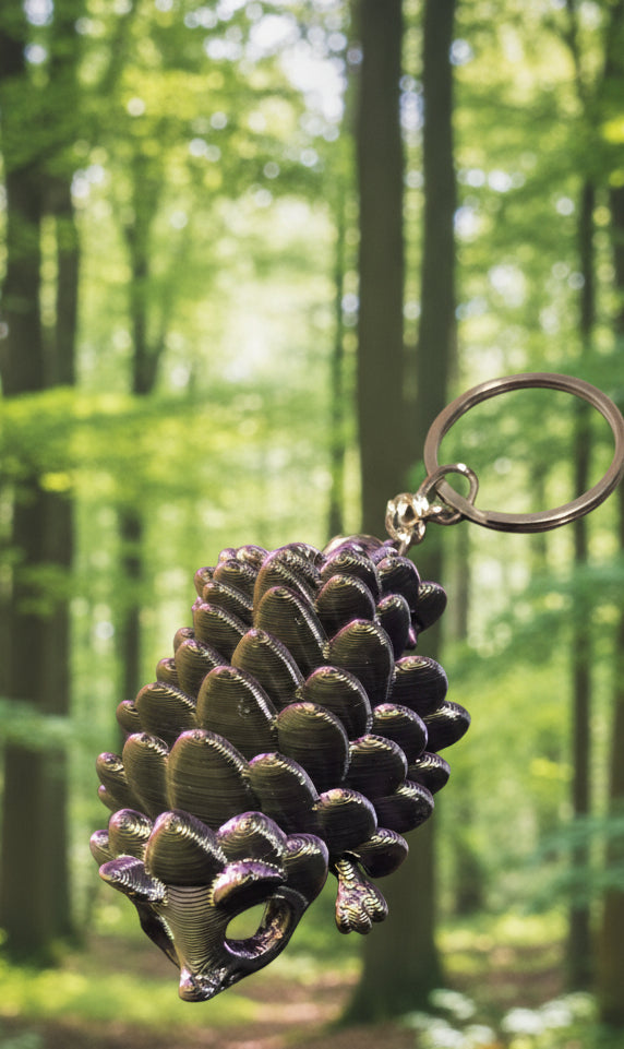 3D printed hedgehog keychain