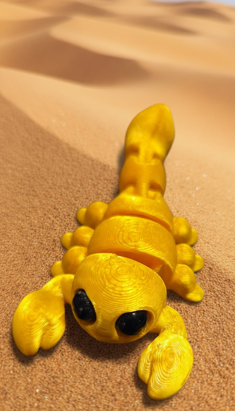 3D printed scorpion keychain