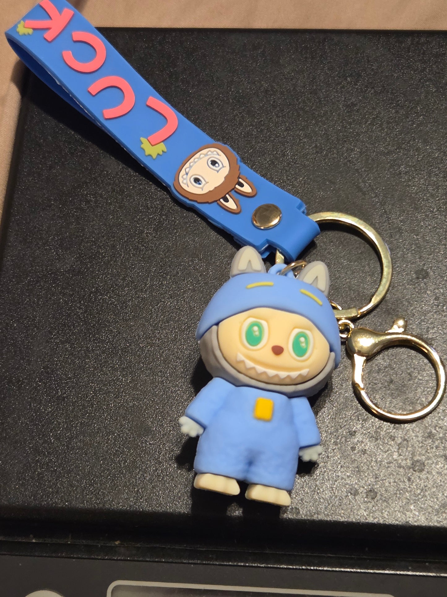 Authentic pop mart the monster the Labubu keychain Lucky Labubu keychain