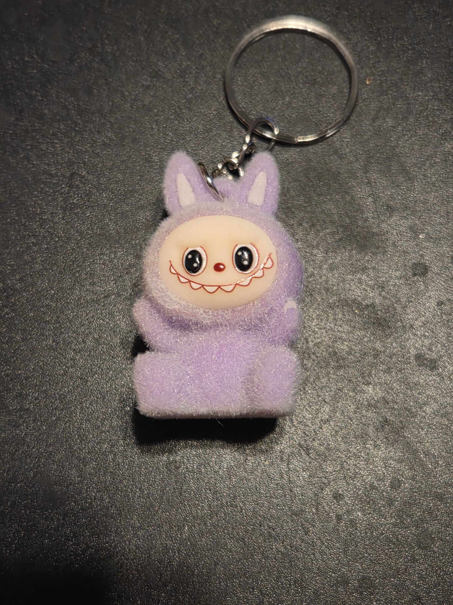 Authentic pop mart the monster the Labubu keychain Fuzzy 2 Labubu kaychain