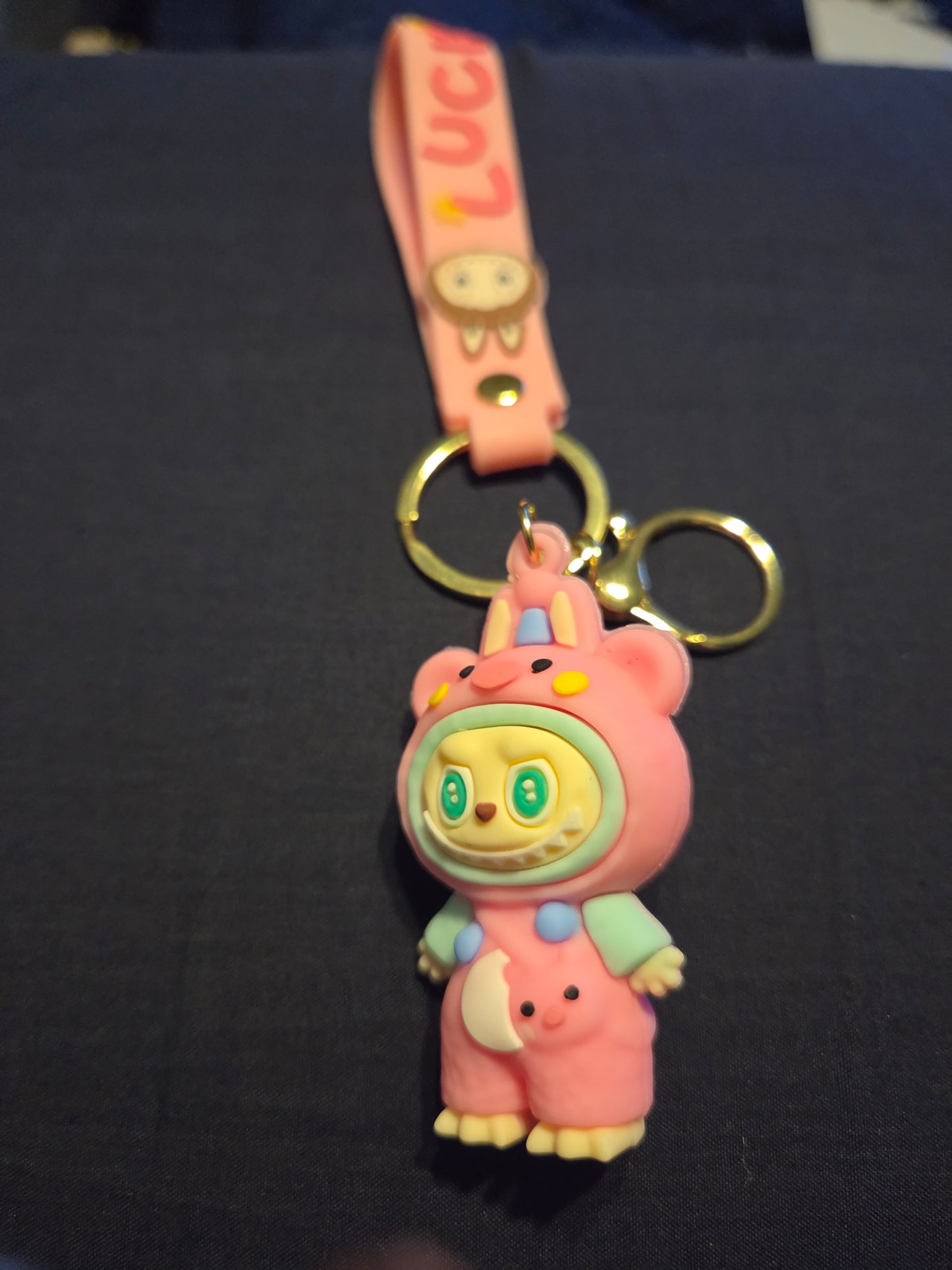 Authentic pop mart the monster the Labubu keychain Lucky Labubu keychain