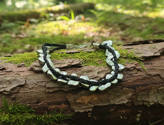 Hematite mens bracelet