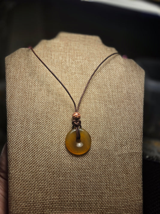 Men's carnelian necklace