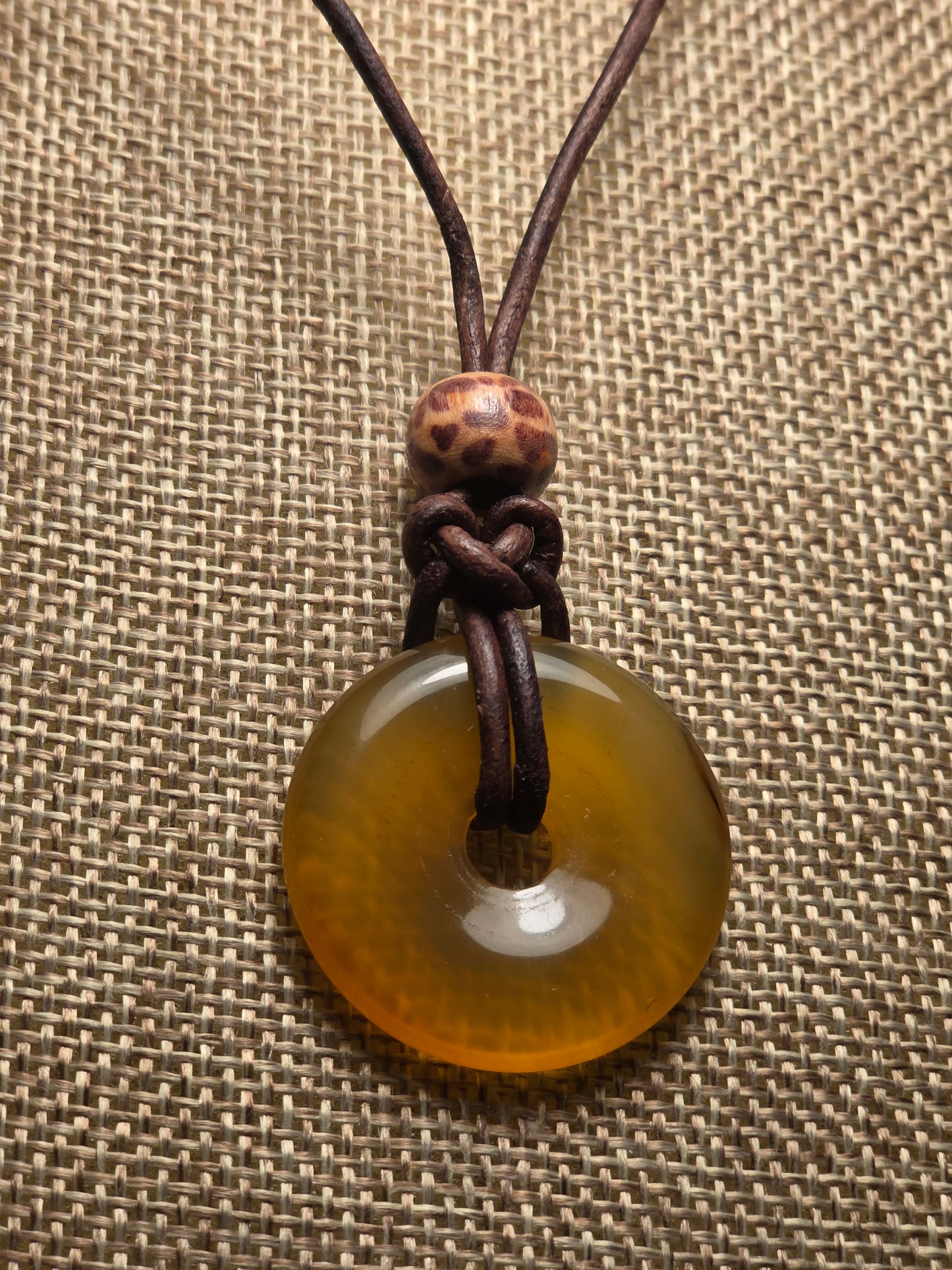 Men's carnelian necklace