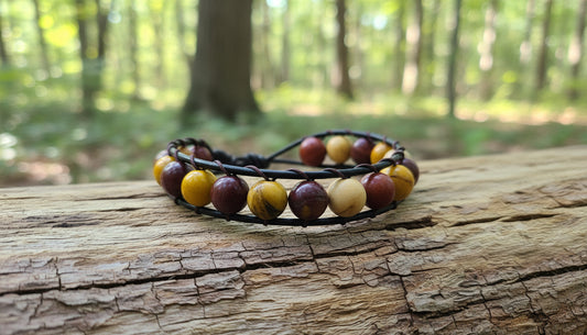 Mookaite mens bracelet