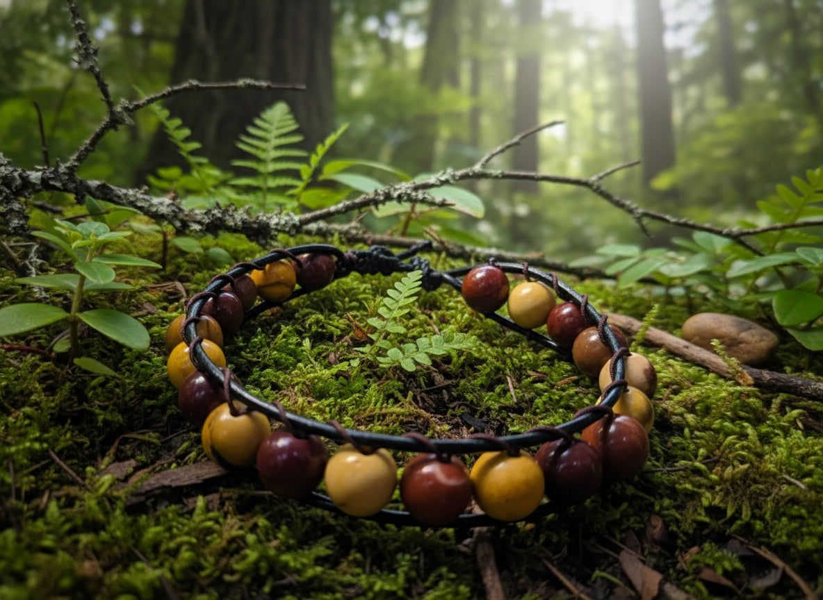 Mookaite mens bracelet